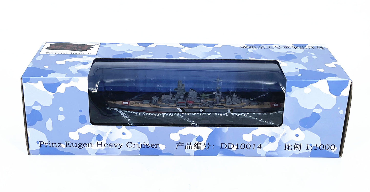 1/1000 Scale Prinz Eugen WWII German Admiral Hipper-Class Heavy Cruiser Diecast Model