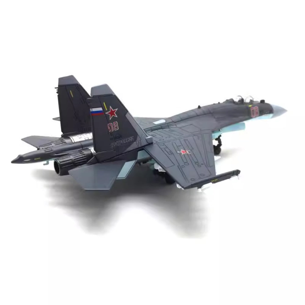 Russian Air Force Su-35 Flanker-E Fighter 1/100 Scale Diecast Aircraft Model