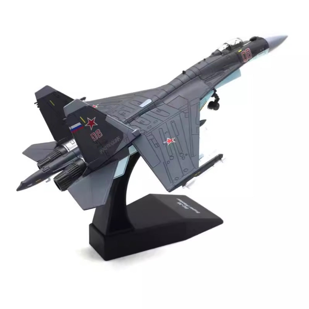 Russian Air Force Su-35 Flanker-E Fighter 1/100 Scale Diecast Aircraft Model