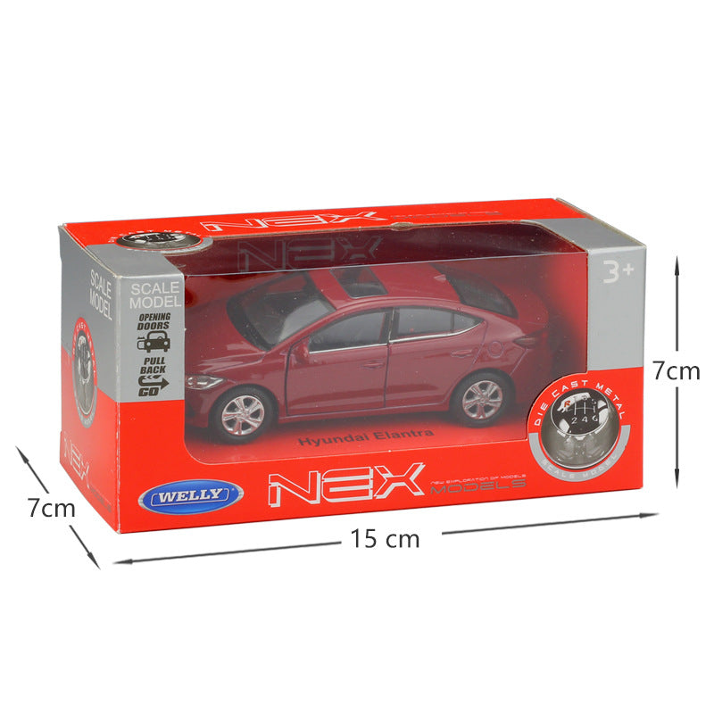 1/36 Scale Hyundai Elantra Diecast Model Car Pull Back Toy