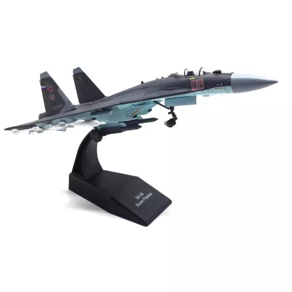 Russian Air Force Su-35 Flanker-E Fighter 1/100 Scale Diecast Aircraft Model
