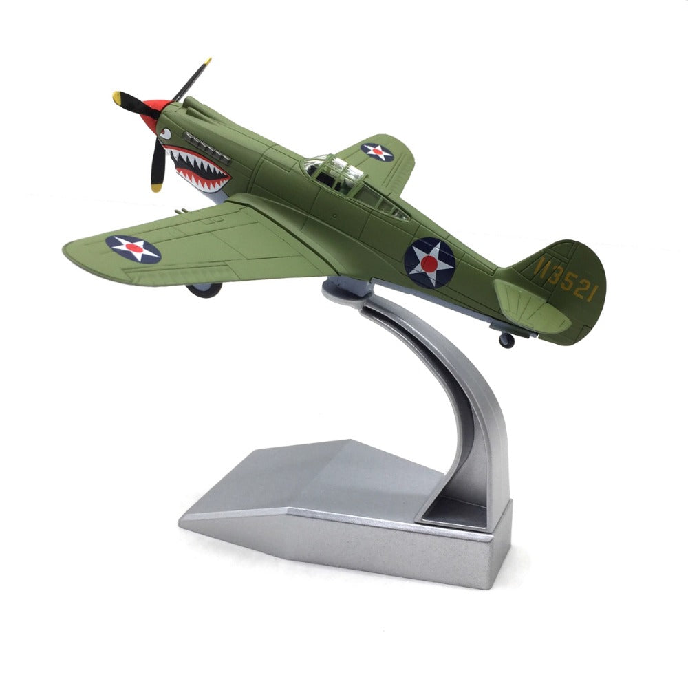1/72 Scale Curtiss P-40 Warhawk American Fighter-Bomber Flying Tiger Diecast Model Aircraft