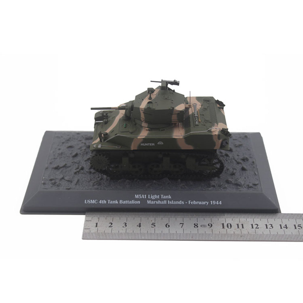 1/43 Scale 1944 M5A1 WWII US Light Tank Diecast Model