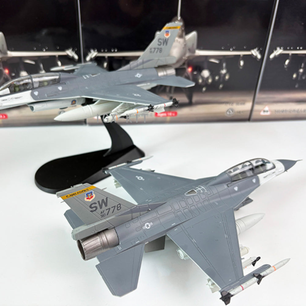 1/72 Scale F-16D Fighting Falcon USAF AF90-778 Mig Killer Fighter Aircraft Diecast Model