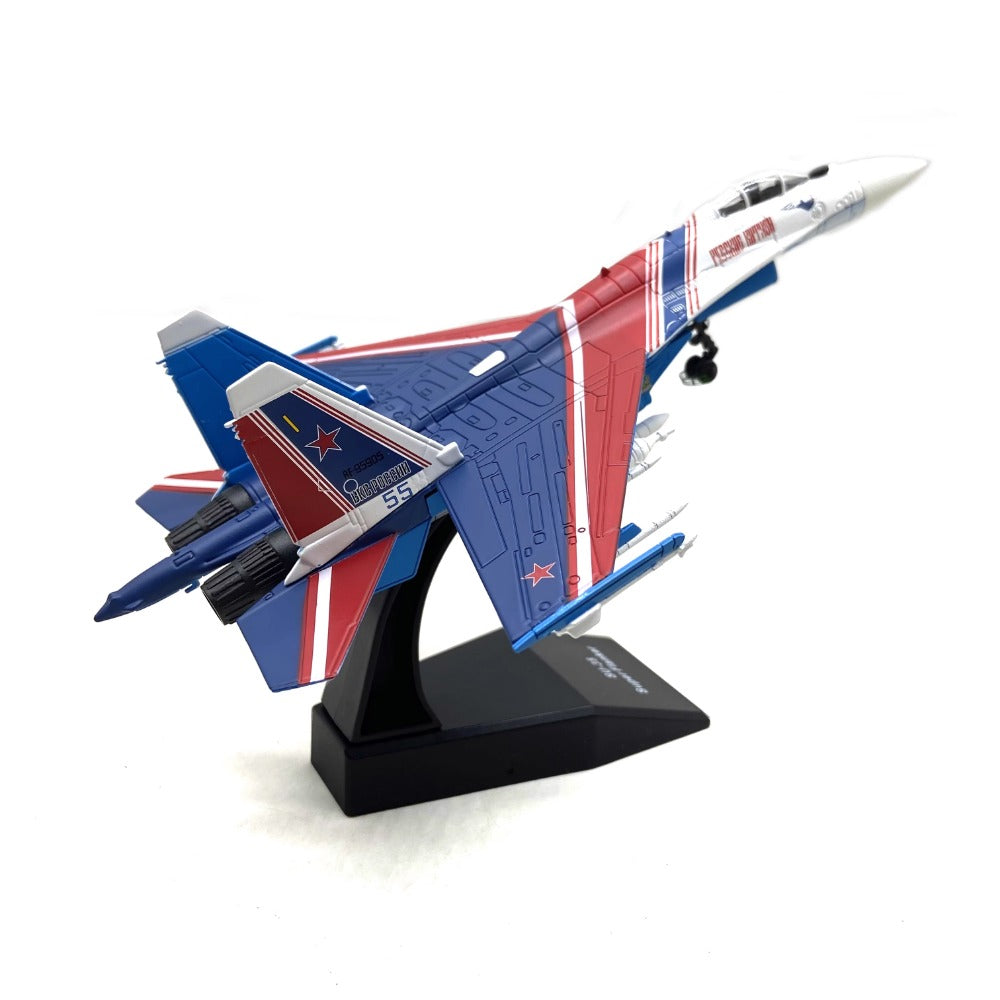 1/100 Scale Sukhoi Su-35 Super Flanker Russian Fighter Diecast Model Aircraft