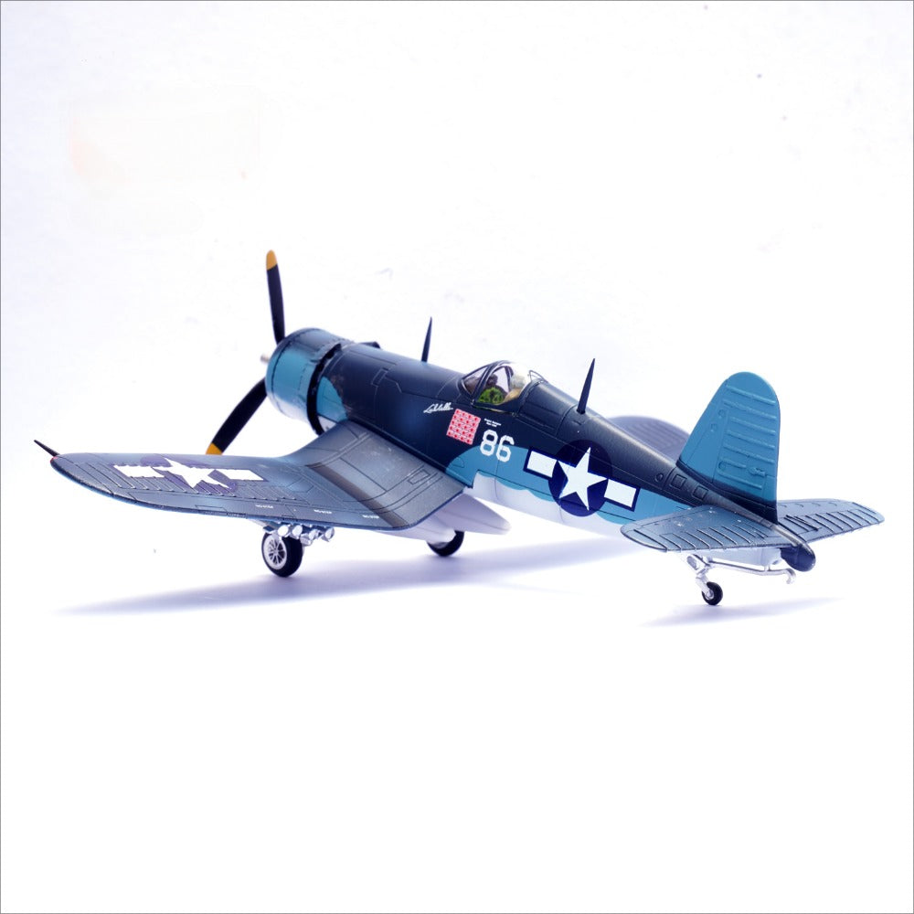 1/72 Scale Vought F4U-1A Corsair WWII US Marine Corps Fighter VMF-214 #86 Diecast Model Aircraft