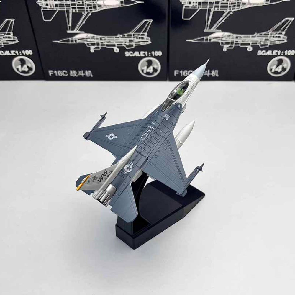 1/100 Scale General Dynamics F-16C Fighting Falcon US Fighter Aircraft Diecast Model