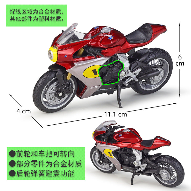 1/18 Scale MV Agusta Superveloce Ago Motorcycle Diecast Model