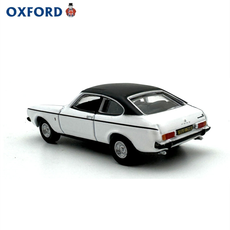1/76 Scale Ford Capri Mk2 White Diecast Model Car