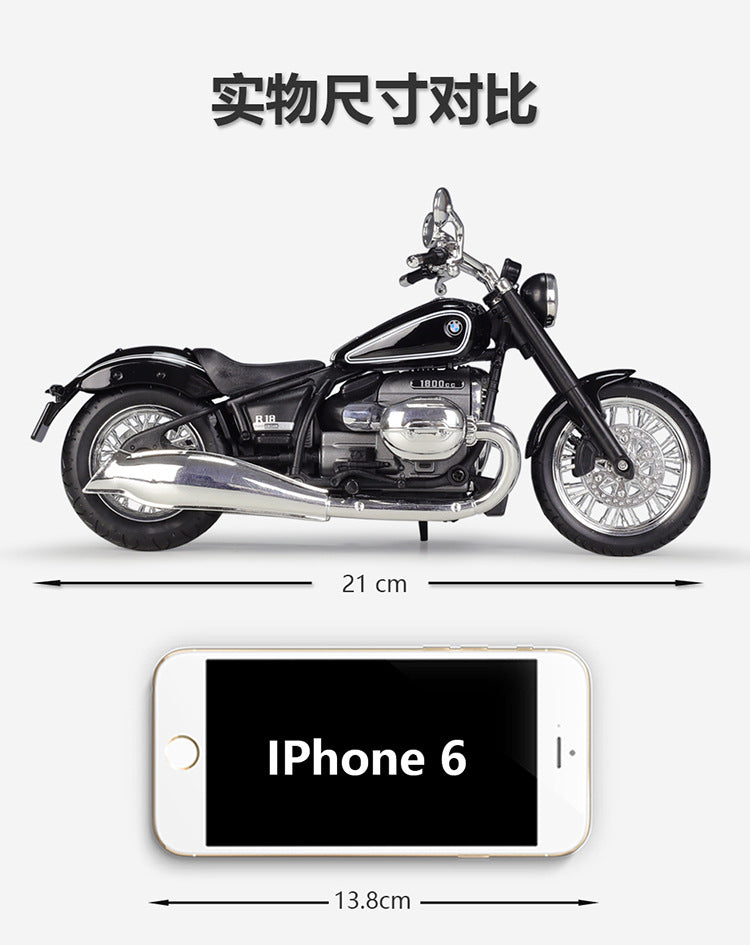 1/12 Scale 2020 BMW R18 Cruiser Motorcycle Diecast Model