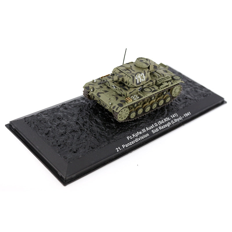 1/72 Scale Panzer III Sd.Kfz. 141 WWII German Medium Tank Diecast Model