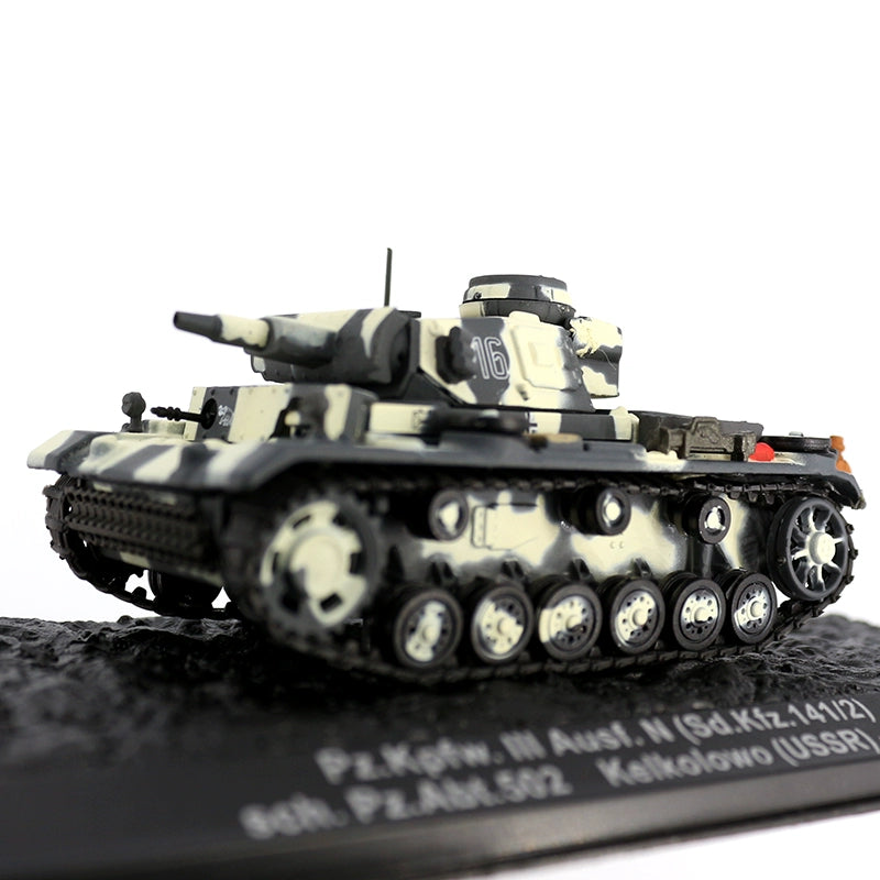 1/72 Scale Panzer III Sd.Kfz. 141 WWII German Medium Tank Diecast Model