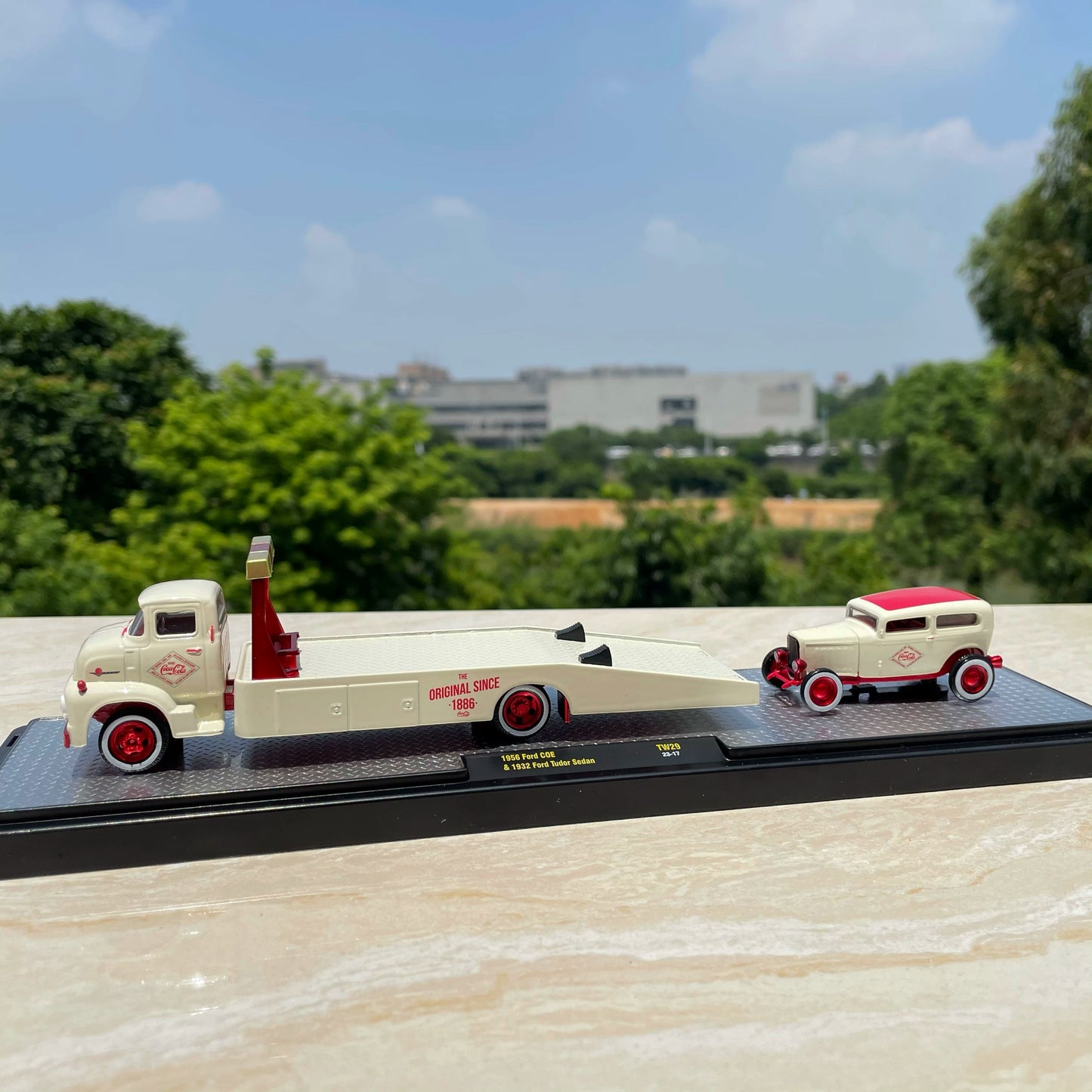 1/64 Scale 1956 Ford COE Truck & 1932 Ford Tudor Sedan Diecast Model