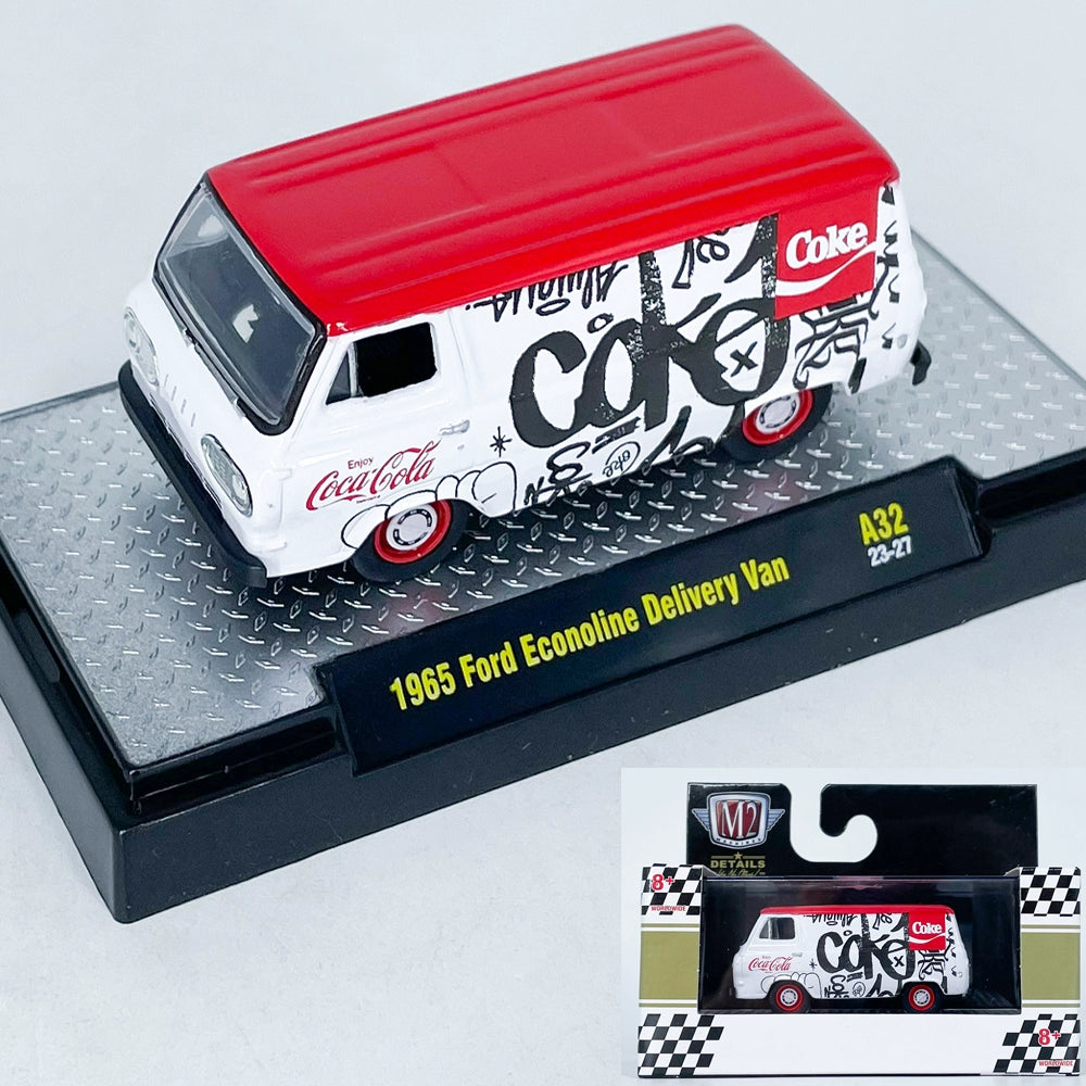 1/64 Scale 1965 Ford Econoline Coke Delivery Van Diecast Model