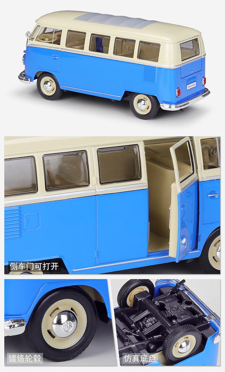 1/24 Scale 1963 Volkswagen T1 Bus Diecast Model Car