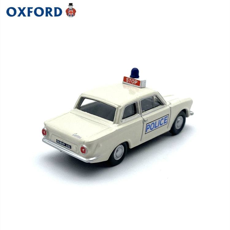 1/76 Scale Ford Cortina Mk I Police Car White Diecast Model