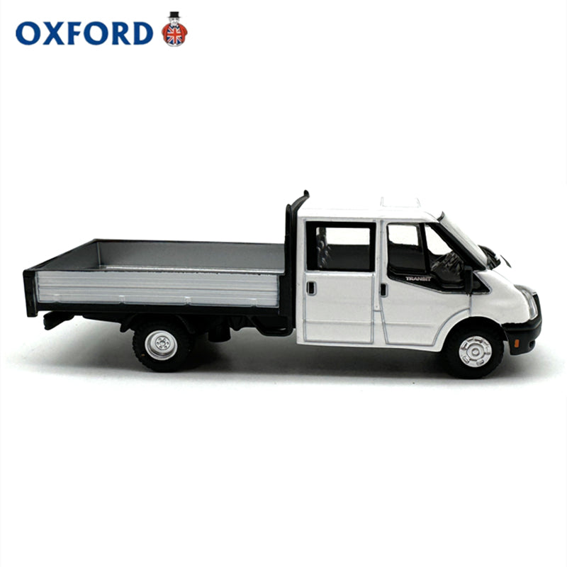 1/76 Scale Ford Transit Dropside Truck White Diecast Model