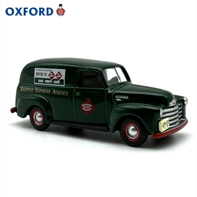 1/87 Scale 1950 Chevrolet Panel Van Railway Express Agency Diecast Model