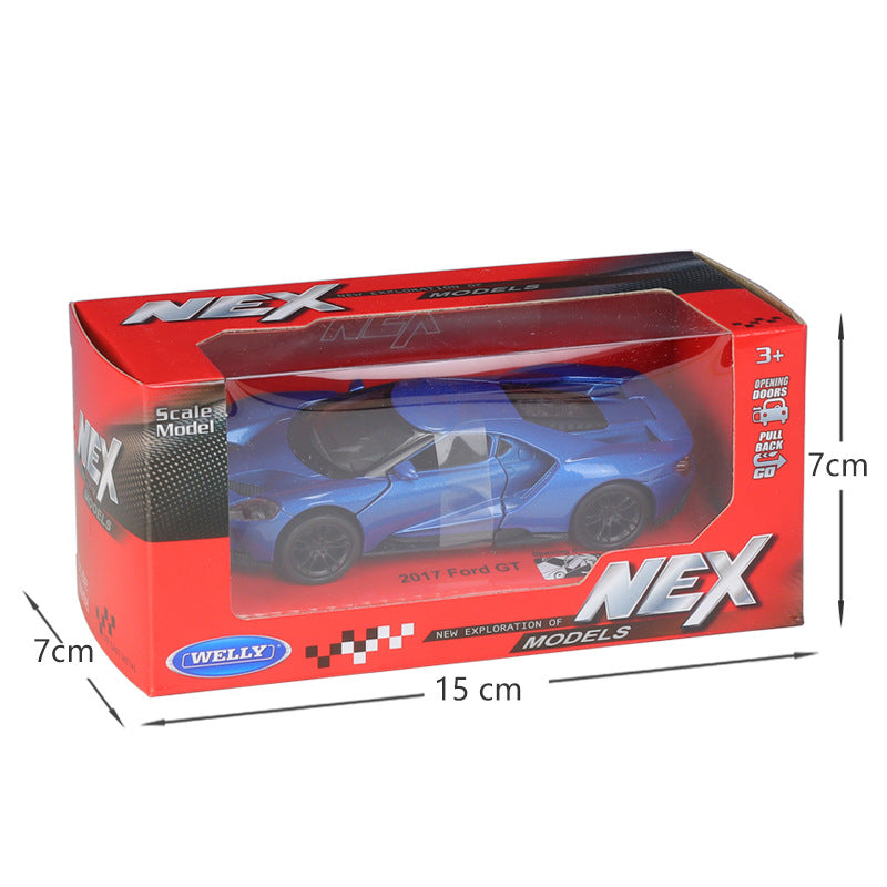 1/36 Scale 2017 Ford GT Sports Car Diecast Model Pull Back Toy