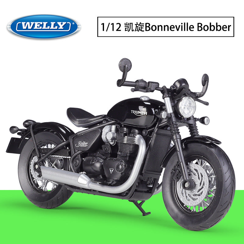 1/12 Scale 2021 Triumph Bonneville Bobber Cruiser Motorcycle Diecast Model