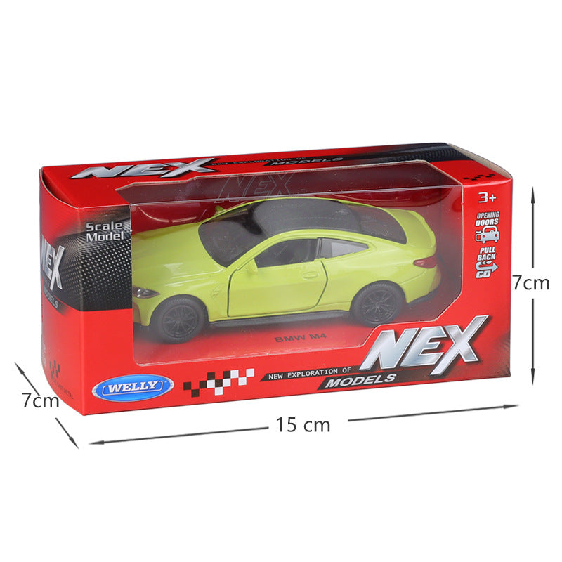 1/36 Scale BMW M4 Diecast Model Car Pull Back Toy