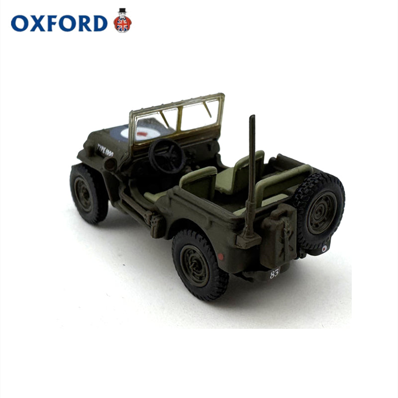 1/76 Scale Willys MB Army Truck RAF Diecast Model Car
