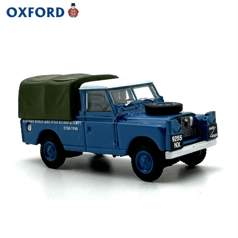 1/76 Scale Land Rover Series 2 LWB Bluebird Land Speed Record Diecast Model Car