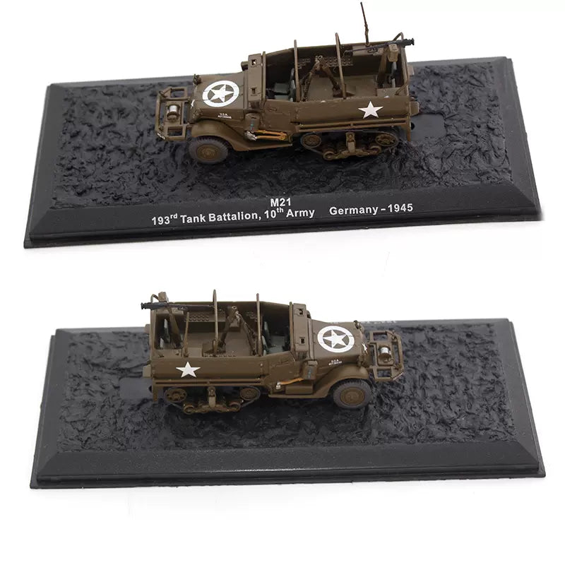 1/72 Scale 1945 WWII US M21 Army Mortar Motor Carriage (MMC) Diecast Model