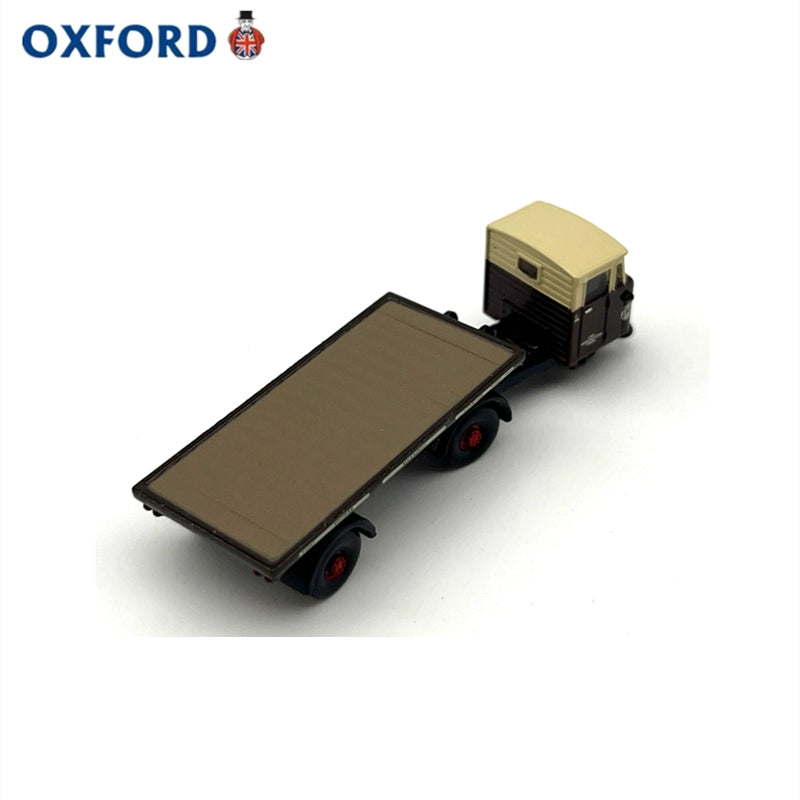 1/120 Scale Scammell Mechanical Horse Tractor Flat Trailer Diecast Model