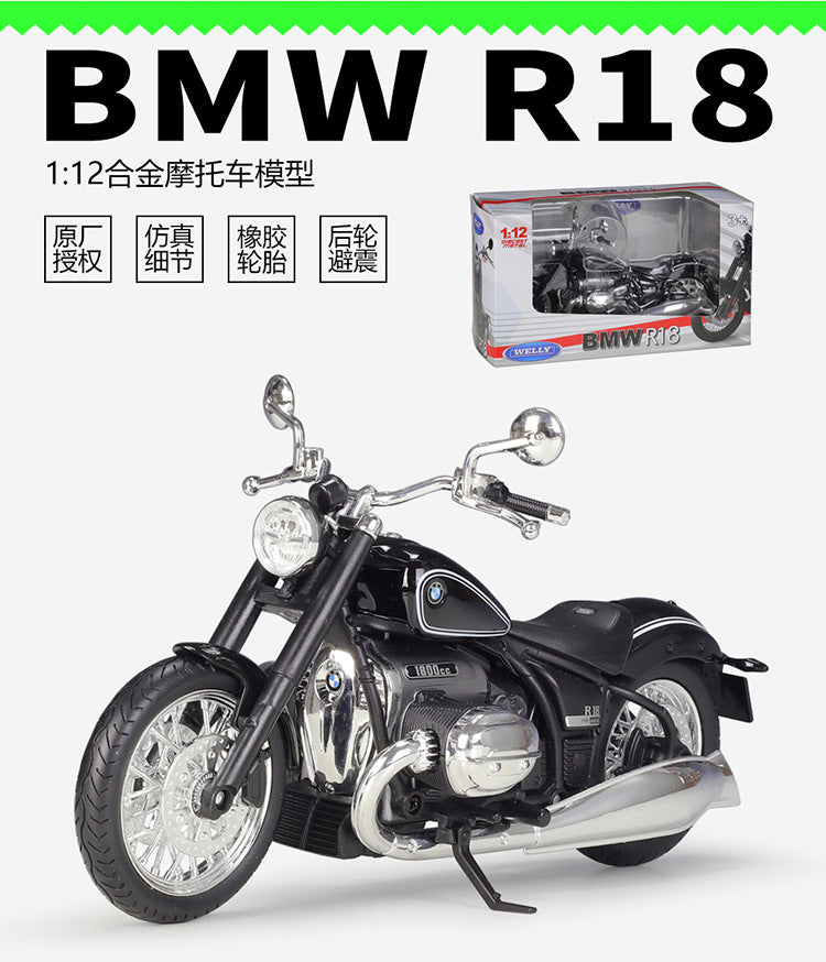 1/12 Scale 2020 BMW R18 Cruiser Motorcycle Diecast Model