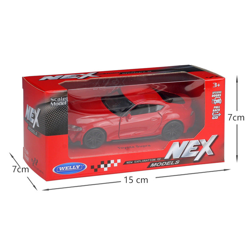 1/36 Scale Toyota Supra Sports Car Diecast Model Pull Back Toy