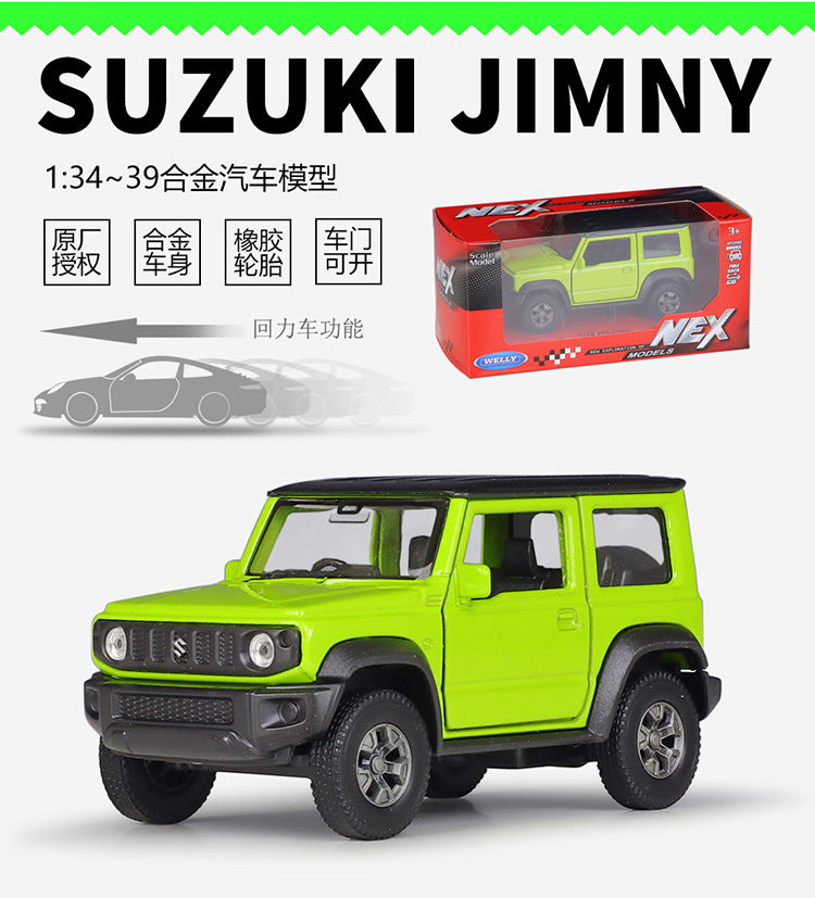 1/36 Scale Suzuki Jimny Mini SUV Diecast Model Car Pull Back Toy