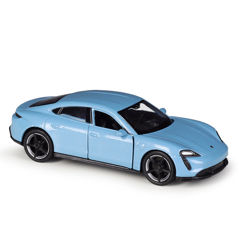 1/36 Scale Porsche Taycan Turbo S Diecast Model Car Pull Back Toy