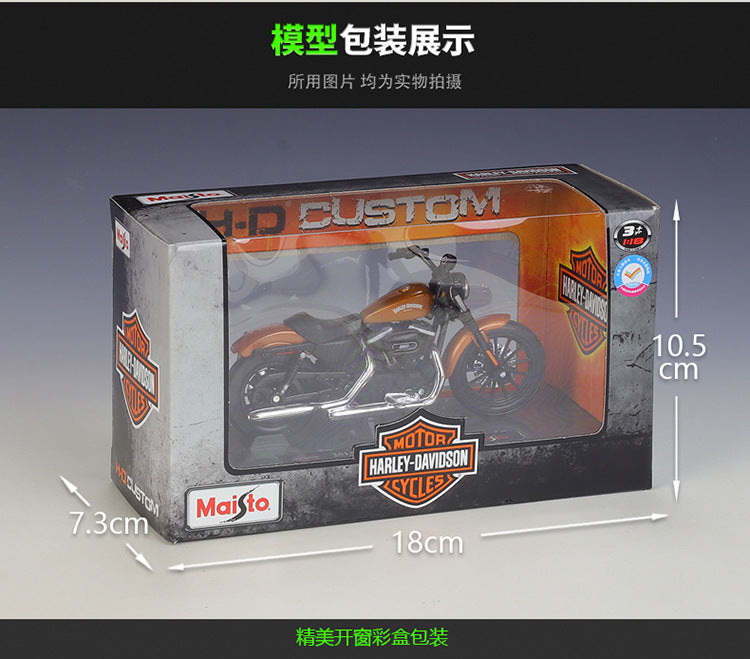 1/18 Scale 2014 Harley-Davidson Sportster Iron 883 Diecast Model Motorcycle