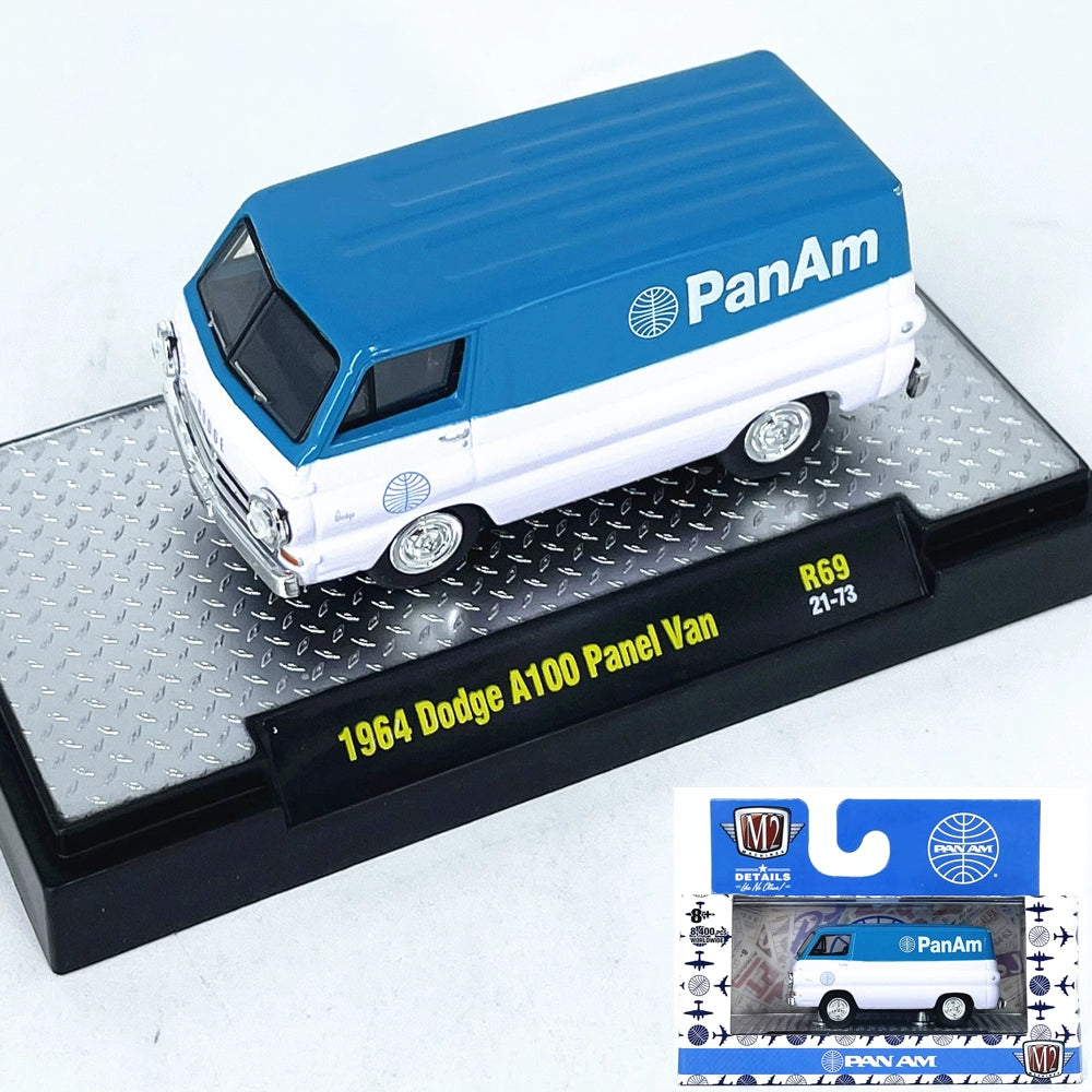 1/64 Scale 1964 Dodge A100 Panel Van PanAm Diecast Model