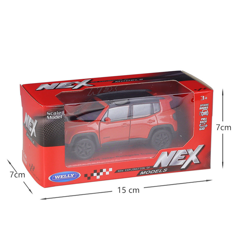 1/36 Scale Jeep Renegade Trailhawk SUV Diecast Model Car Pull Back Toy