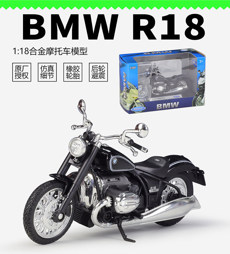 1/18 Scale BMW R18 Cruiser Motorcycle Diecast Model