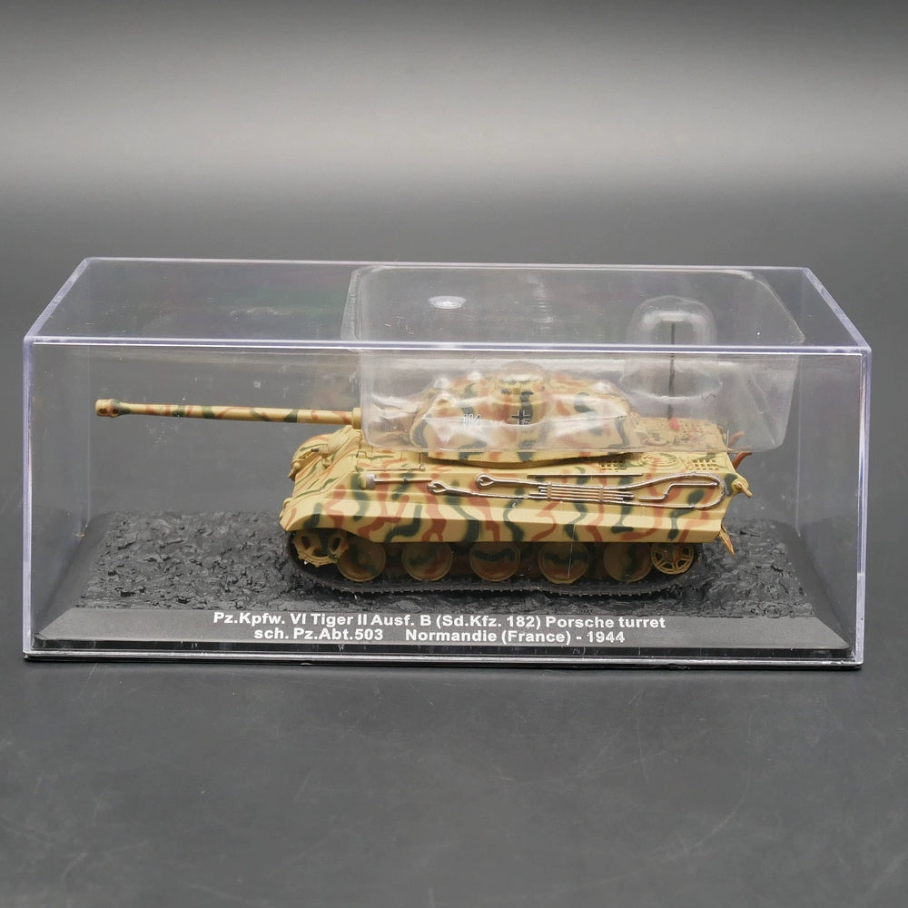 1/72 Scale 1944 Tiger II Sd.Kfz. 182 Porsche Turret WWII German Heavy Tank Diecast Model