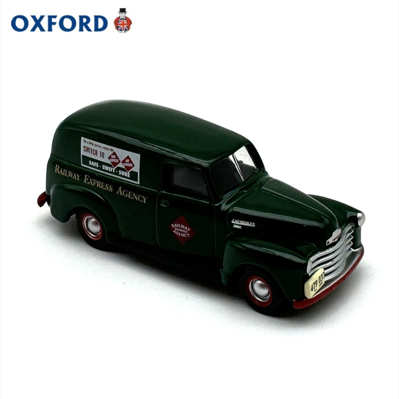 1/87 Scale 1950 Chevrolet Panel Van Railway Express Agency Diecast Model