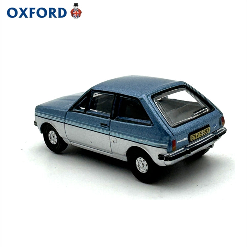 1/76 Scale Ford Fiesta Mk1 Blue Diecast Model Car