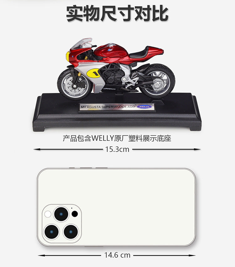 1/18 Scale MV Agusta Superveloce Ago Motorcycle Diecast Model
