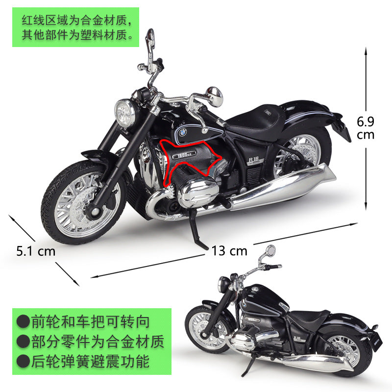 1/18 Scale BMW R18 Cruiser Motorcycle Diecast Model