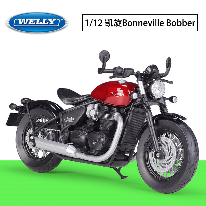1/12 Scale 2021 Triumph Bonneville Bobber Cruiser Motorcycle Diecast Model