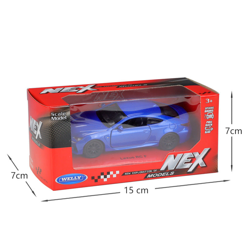 1/36 Scale Lexus RC F Coupe Diecast Model Car Pull Back Toy