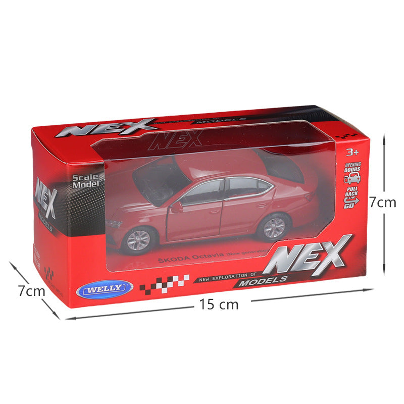 1/36 Scale Škoda Octavia Diecast Model Car Pull Back Toy