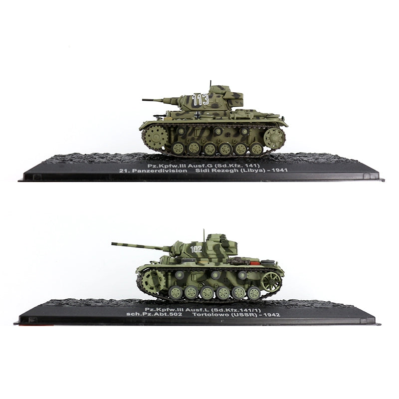 1/72 Scale Panzer III Sd.Kfz. 141 WWII German Medium Tank Diecast Model