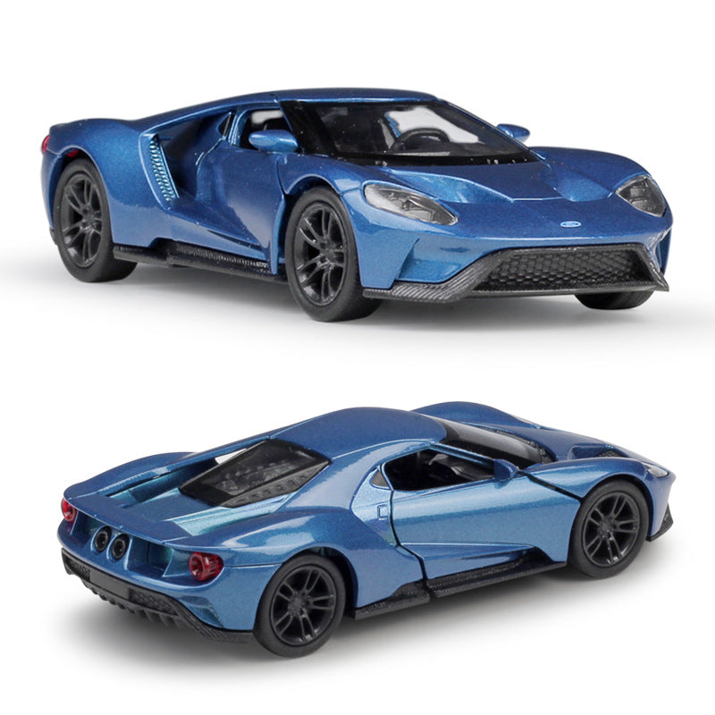 1/36 Scale 2017 Ford GT Sports Car Diecast Model Pull Back Toy