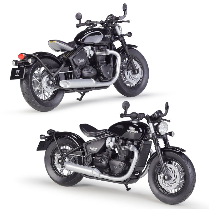 1/12 Scale 2021 Triumph Bonneville Bobber Cruiser Motorcycle Diecast Model