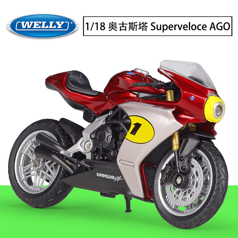 1/18 Scale MV Agusta Superveloce Ago Motorcycle Diecast Model