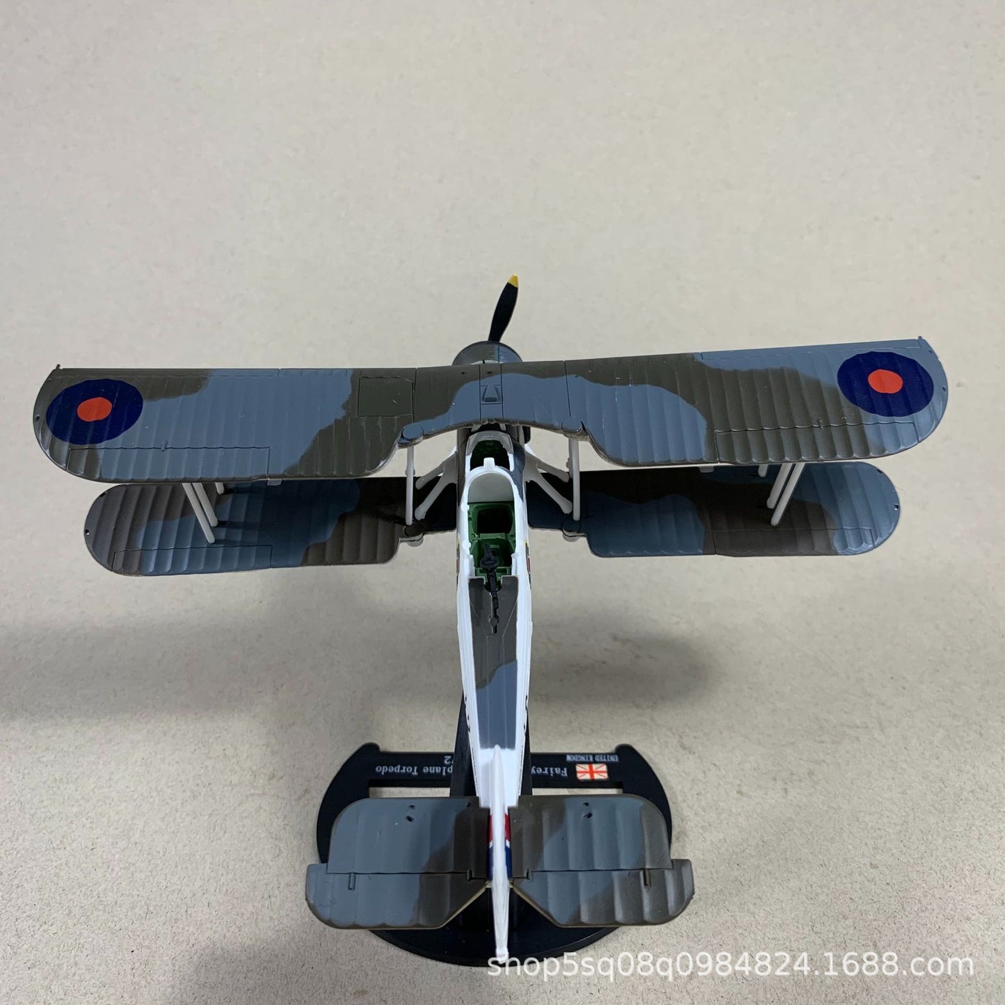 1/72 Scale 1942 Fairey Swordfish WWII British Biplane Torpedo Bomber Diecast Model Aircraft